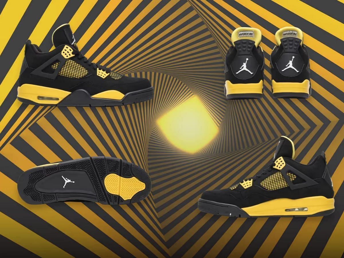 Air Jordan 4 "Thunder" (Image via Sportskeeda)